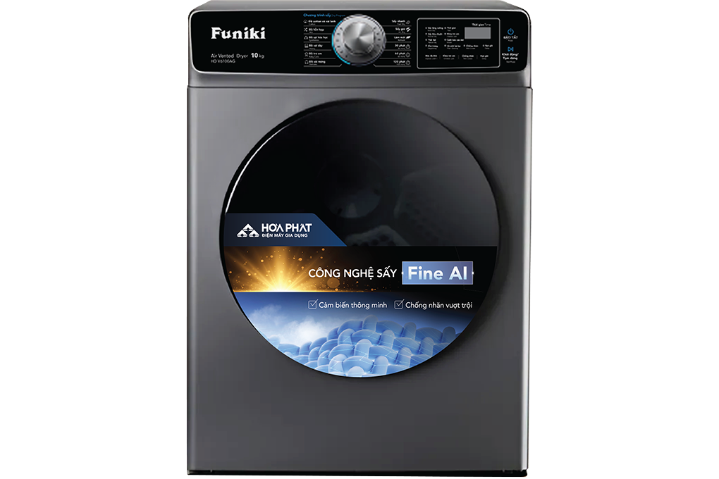 Máy sấy thông hơi Funiki 10kg HD V6100AG