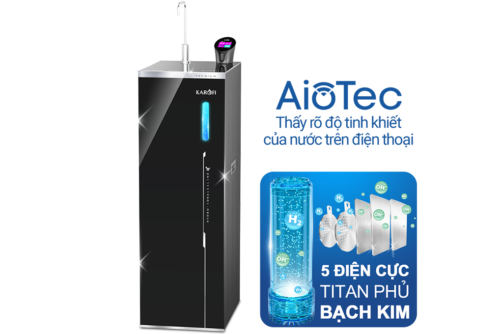 Máy lọc nước Hydro-ion kiềm Karofi KAE-S68 PRO 13 lõi