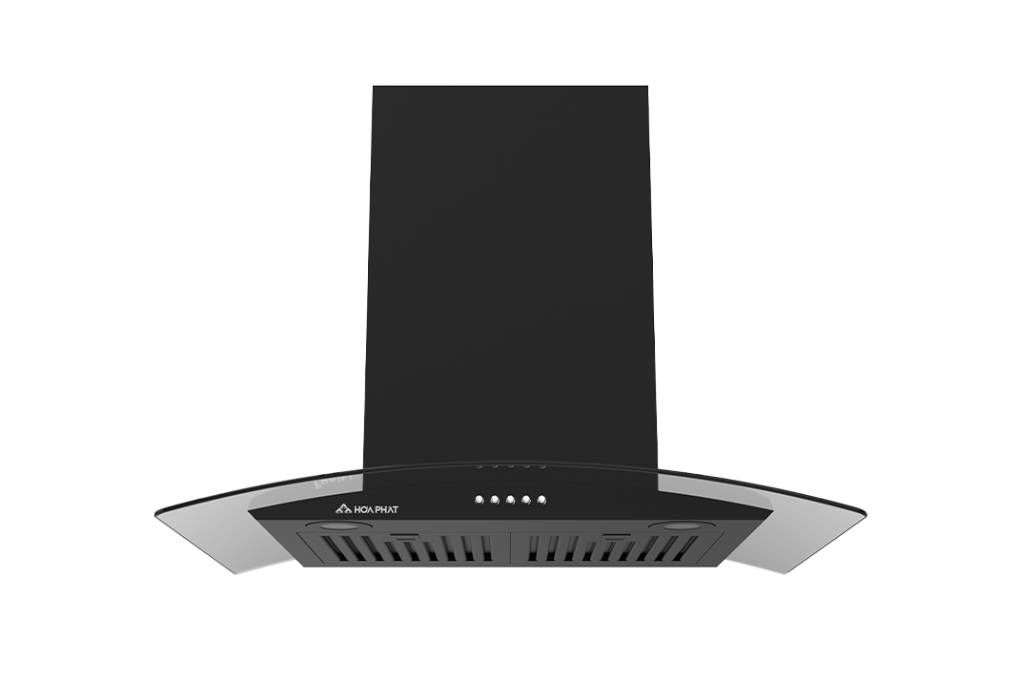 Máy hút mùi kính cong Hòa Phát HKH C0470H (Đen)