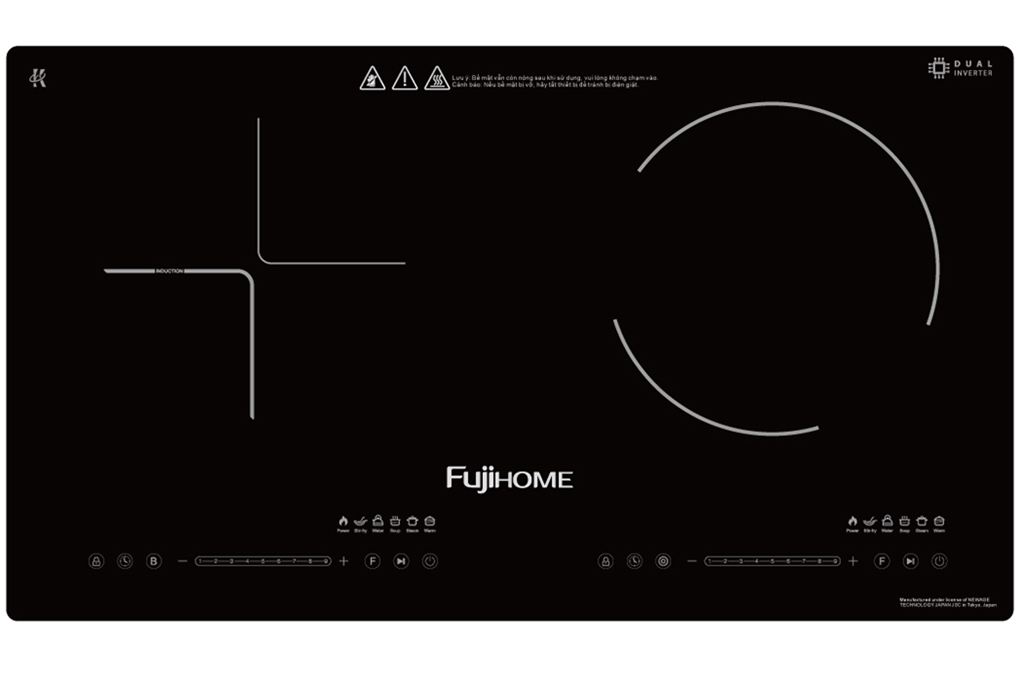 Bếp đôi từ - hồng ngoại Fujihome IC2519