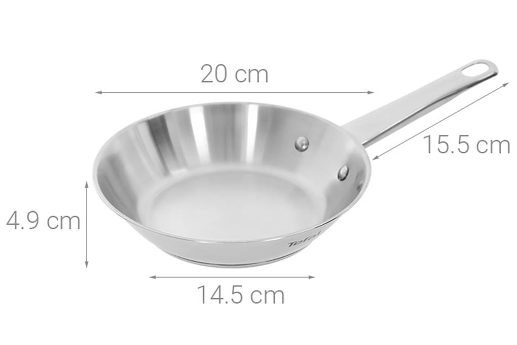 Chảo Inox cao cấp Professional Tefal B9210295, 20cm