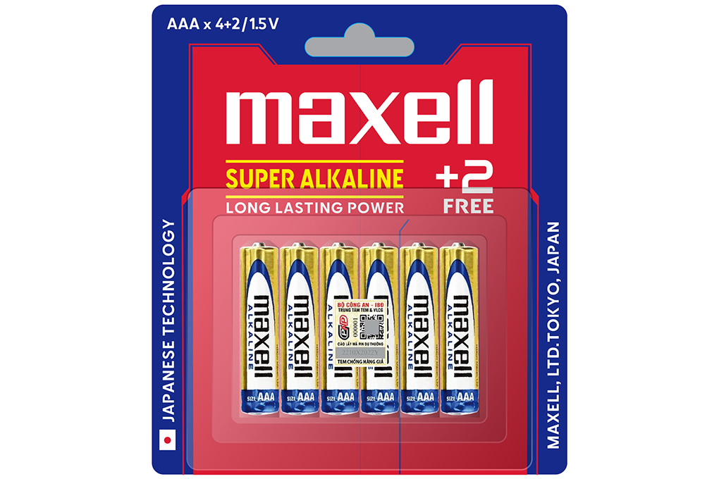 Pin Kiềm Maxell AAA LR03(GD) Combo 4 viên tặng 2 viên (1 vỉ)
