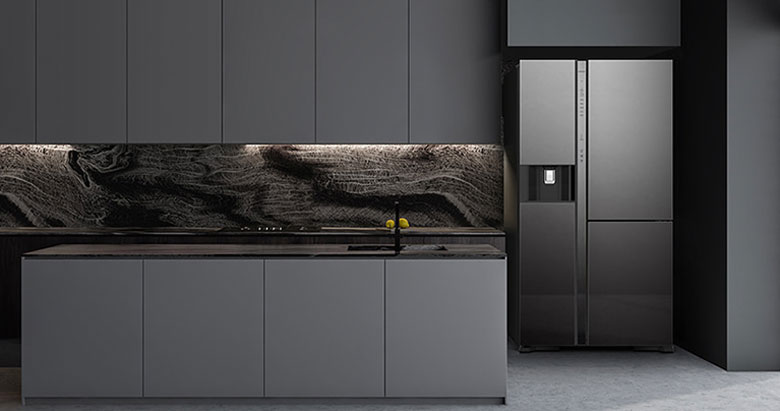 Tủ lạnh 3 cánh có ngăn đông mềm SBS Hitachi Inverter 569 lít R-MY800GVGV0(MIR)