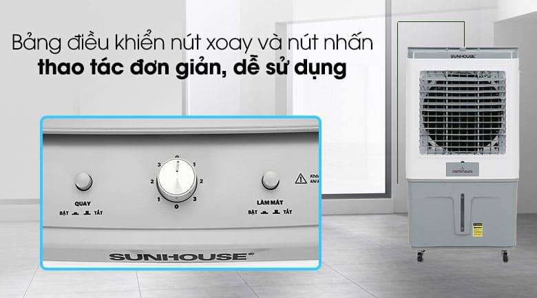 Quạt điều hòa Sunhouse SHD7757 - Bảng điều khiển thân thiện