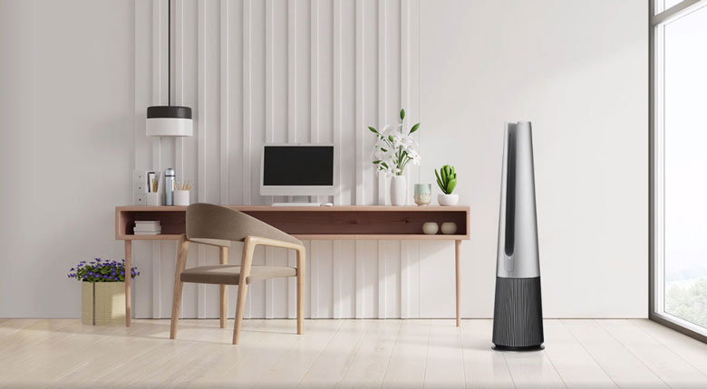 LG PuriCare AeroTower FS15GPSF0 Màu bạc - Thiết kế sang trọng, đậm tính nghệ thuật