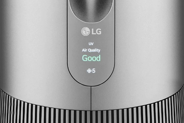 LG PuriCare AeroTower FS15GPSF0 Màu bạc - Cảnh báo chất lượng không khí bằng đèn màu