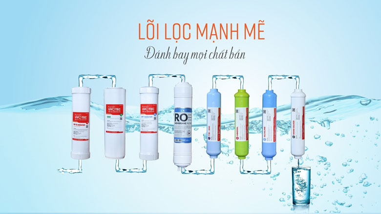 Máy lọc nước Karofi Livotec 212 - Công nghệ lọc RO 10 cấp mạnh mẽ