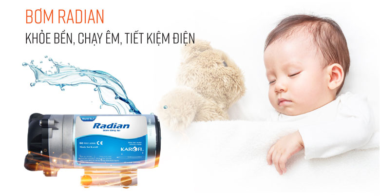 Máy lọc nước Karofi Livotec 212 - Vận hành êm ái, trơn tru