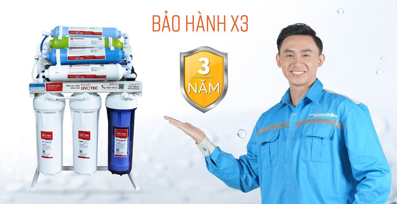 Máy lọc nước Karofi Livotec 212 - Bảo hành tới 36 tháng