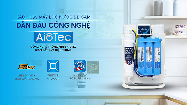 Máy lọc nước Karofi KAQ-U95 10 lõi