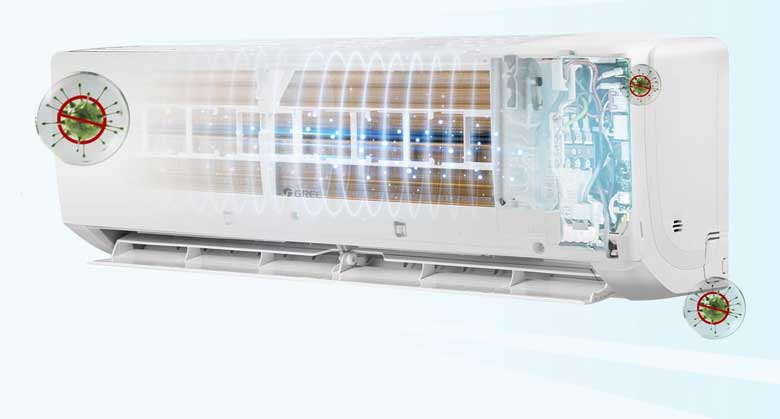 Điều hòa 1 chiều Gree AMORE18 18000BTU - Chống ẩm mốc với X-Fan