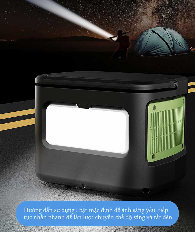 Trạm sạc di động Pisen PS-CL028C90CN 1000Wh - Đèn LED 3W tiện lợi