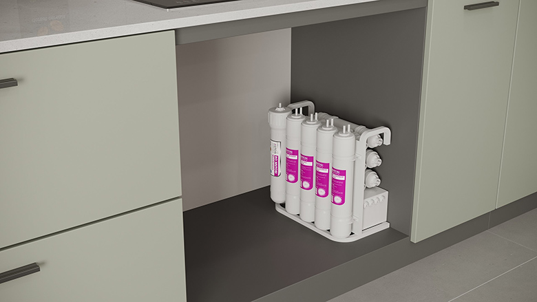 Máy lọc nước RO Mutosi MP-1101 11 lõi và có thể sử dụng lắp ở mọi nơi