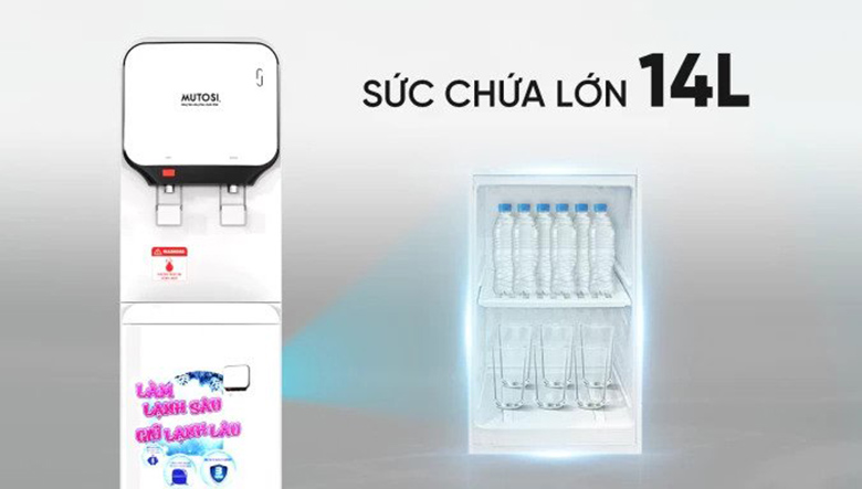 Cây nước nóng lạnh MD-200 có khoang chứa gọn và dễ dàng vệ sinh