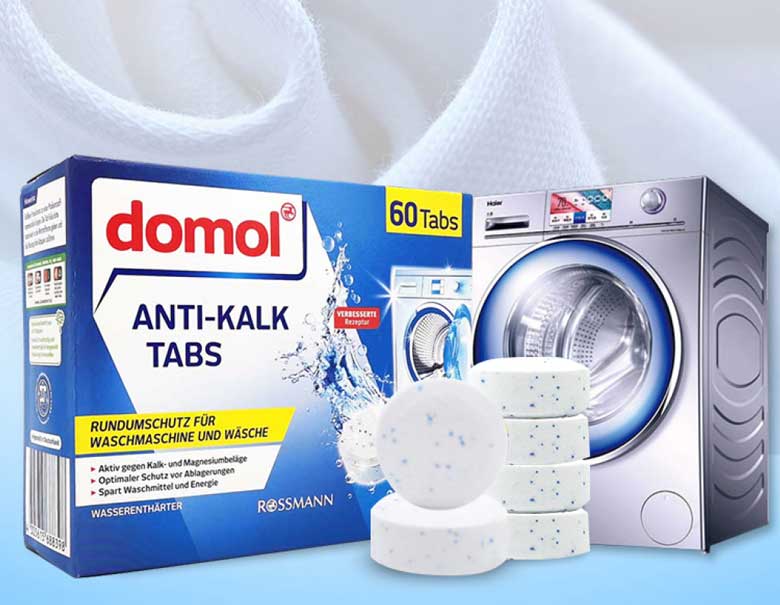 Cách sử dụng viên vệ sinh máy giặt - Viên nén vệ sinh Domol