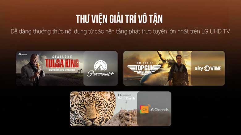 Smart Tivi LG 4K 55 inch 55UR9050PSK - Kho ứng dụng đồ sộ