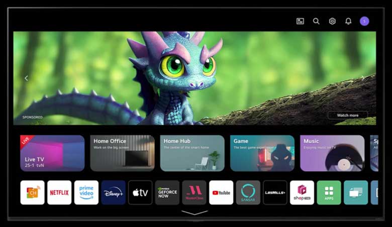 Smart Tivi LG 4K 55 inch 55UR9050PSK - Đề xuất và cập nhật không gian giải trí riêng