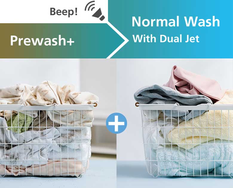 Máy giặt Hitachi Inverter 14kg SF-140TCV - Tính năng Giặt sơ tiện lợi