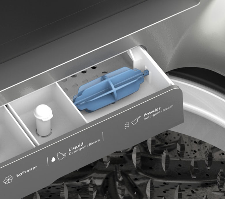 Máy giặt Hitachi SF-170ZCV Inveter - Ngăn nước giặt xả riêng biệt