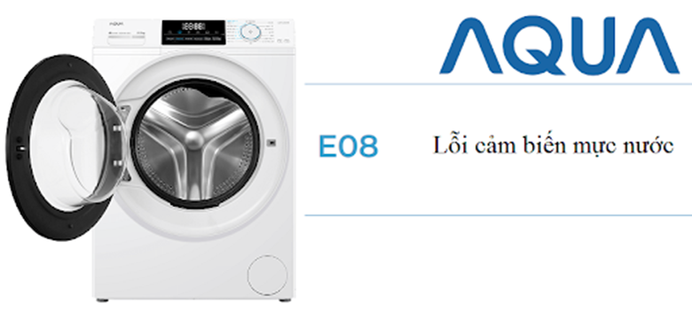 Máy giặt Aqua báo lỗi E8 