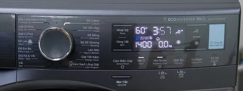 Hướng dẫn sử dụng máy giặt  Electrolux 11kg