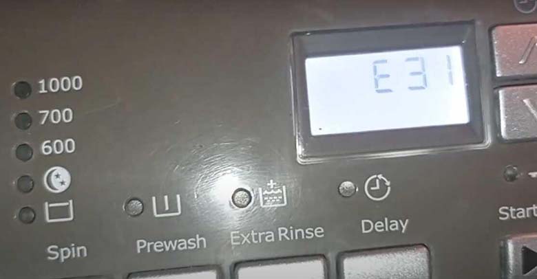 Lỗi e31 máy giặt Toshiba 1