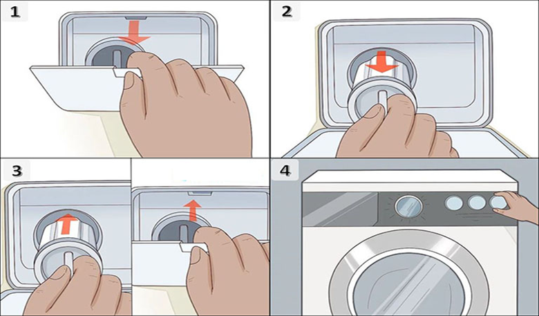 Máy giặt Samsung báo lỗi khóa cửa 3