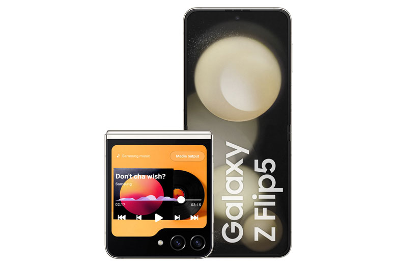 Samsung Galaxy Z Flip5 8GB/256GB Cream - Pin dài ấn tượng, max 57 giờ