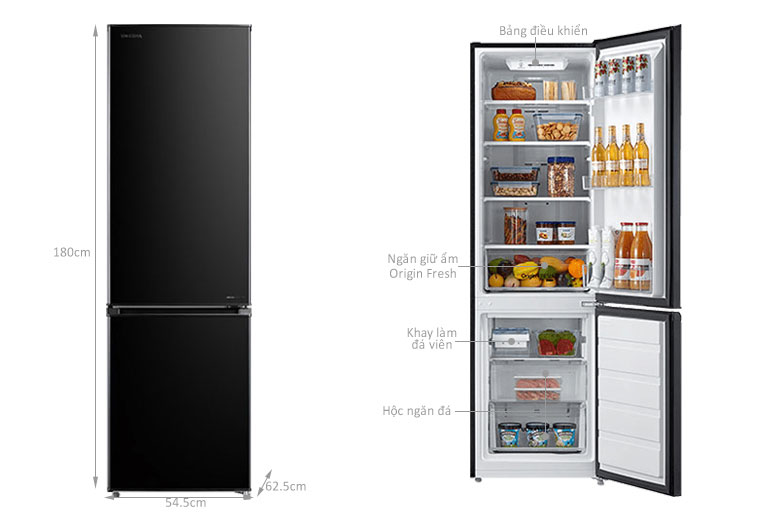 Tủ lạnh Toshiba dưới 10 triệu - Inverter 270 lít GR-RB350WE-PMV(30)-BS