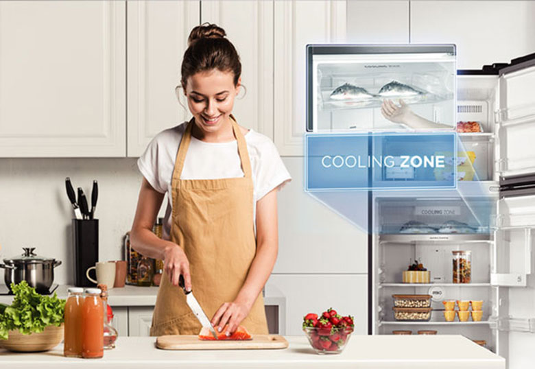 Tủ lạnh Toshiba dưới 10 triệu - Toshiba Inverter 312 lít RT400WE-PMV(06)-MG