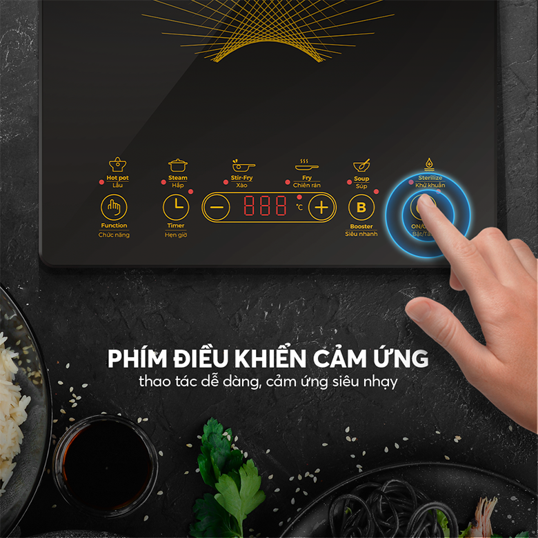 Bếp điện từ Elmich ICE-3878 điều khiển cảm ứng