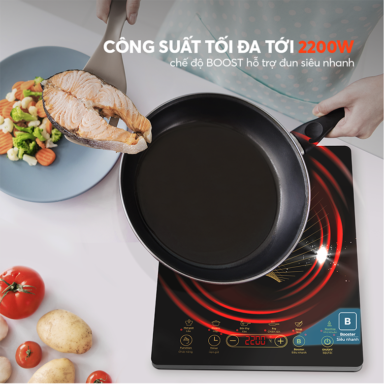 Bếp điện từ Elmich ICE-3878 công suất 2200W