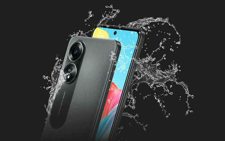 Điện thoại Oppo A58 6GB/128GB Đen CPH2577 chống nước ipx4