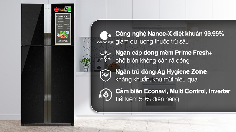 Tủ lạnh 4 cánh có ngăn đông mềm 3