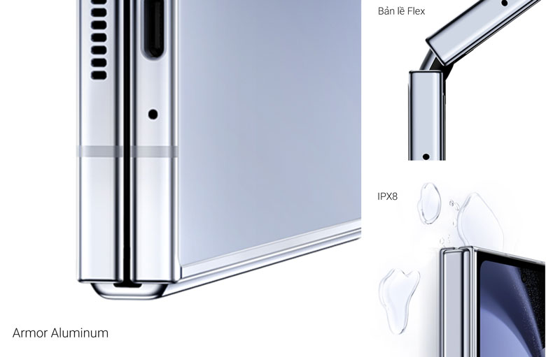 Điện thoại Samsung Galaxy Z Fold5 12GB/256GB Kem Ivory - Bền bỉ & đẳng cấp