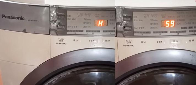 lỗi H59 máy giặt Panasonic 1