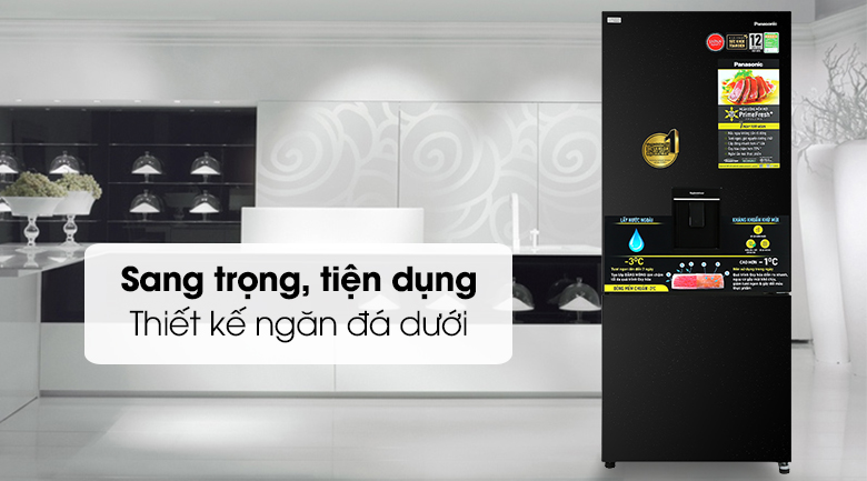 Tủ lạnh 380 lít Panasonic Inverter 380 lít NR-BX421WGKV