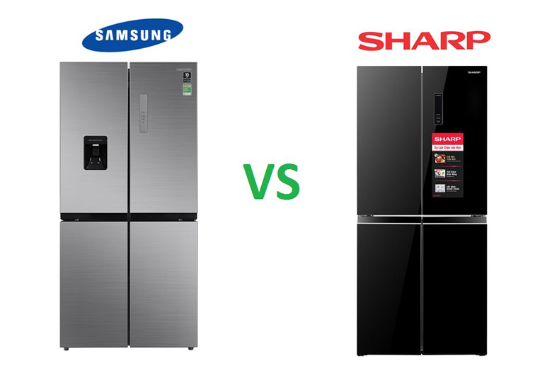 So sánh tủ lạnh Sharp và Samsung