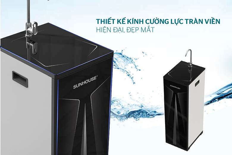 Máy lọc nước Sunhouse SHA8879K mang đến thiết kế sang trọng