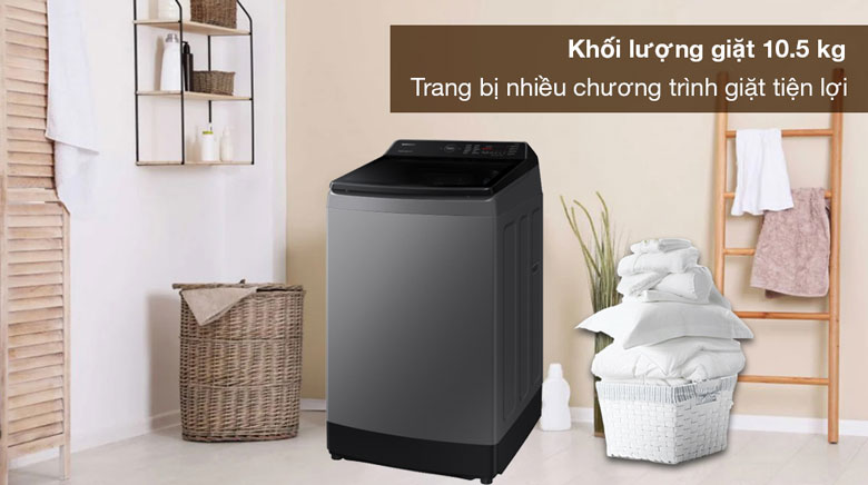Máy giặt cửa trên Ecobubble™ Samsung WA10CG5745BDSV - 10 menu giặt tích hợp sẵn