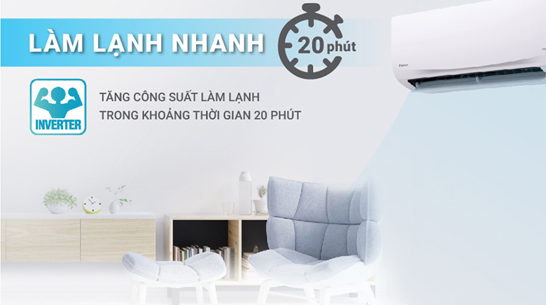 Làm lạnh nhanh chóng mà các bạn không thể nghĩ tới - Điều hòa FTKF60XVMV