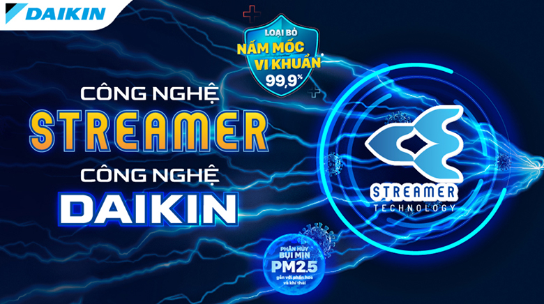 Công nghệ Streamer công nghệ lọc khí an toàn - FTKF60XVMV điều hoà Daikin