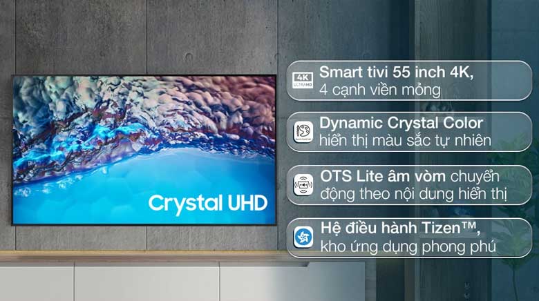 Smart Tivi Samsung 55 inch UA55BU8500