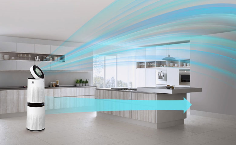 Máy lọc không khí LG PuriCare 2 tầng AS10GDWH0.ABAE - Tăng cường làm sạch với Clean Booster