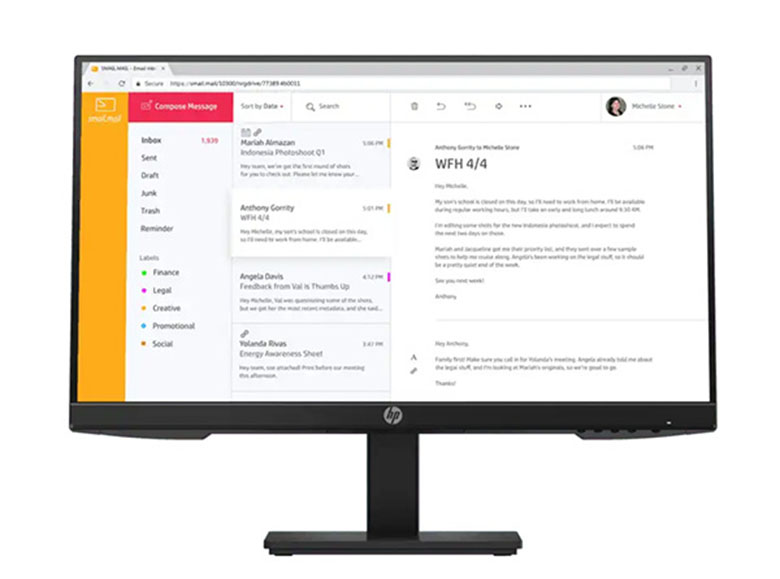 Màn hình máy tính HP P24H-G4-7VH44AA 23.8 inch FHD IPS 2