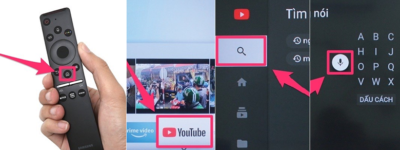 Lỗi tìm kiếm giọng nói trên tivi Samsung 2