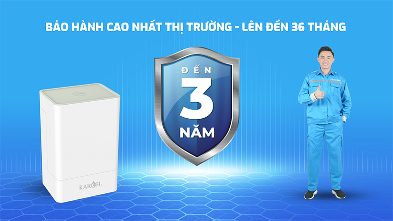 Máy lọc nước RO Karofi KAQ-U65 10 lõi bảo hành 3 năm