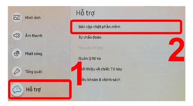Lỗi tìm kiếm bằng giọng nói trên Youtube tivi Samsung do phần mềm