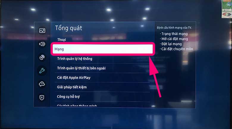 Không vào được netflix trên TV Samsung do lỗi mạng