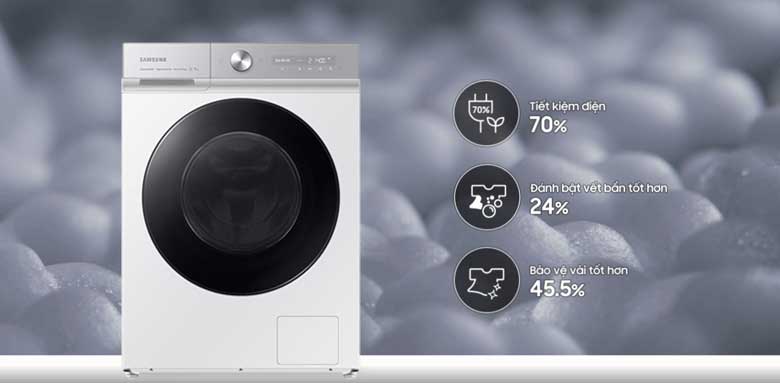 Máy giặt sấy Samsung AI Wash Inverter 12 kg WD12BB944DGHSV